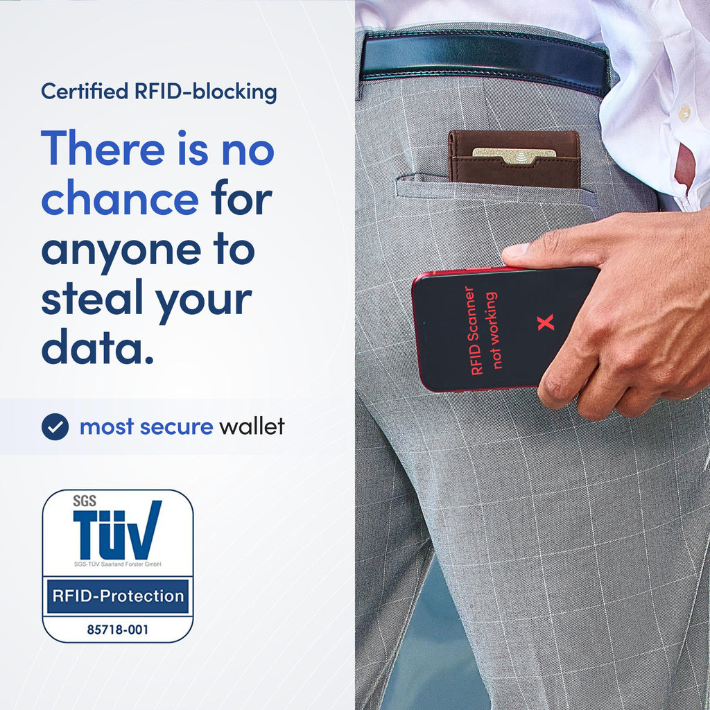 TRAVANDO Mens Wallet with Money Clip AUSTIN RFID Blocking Bifold Credit Card Holder for Men with Gift Box