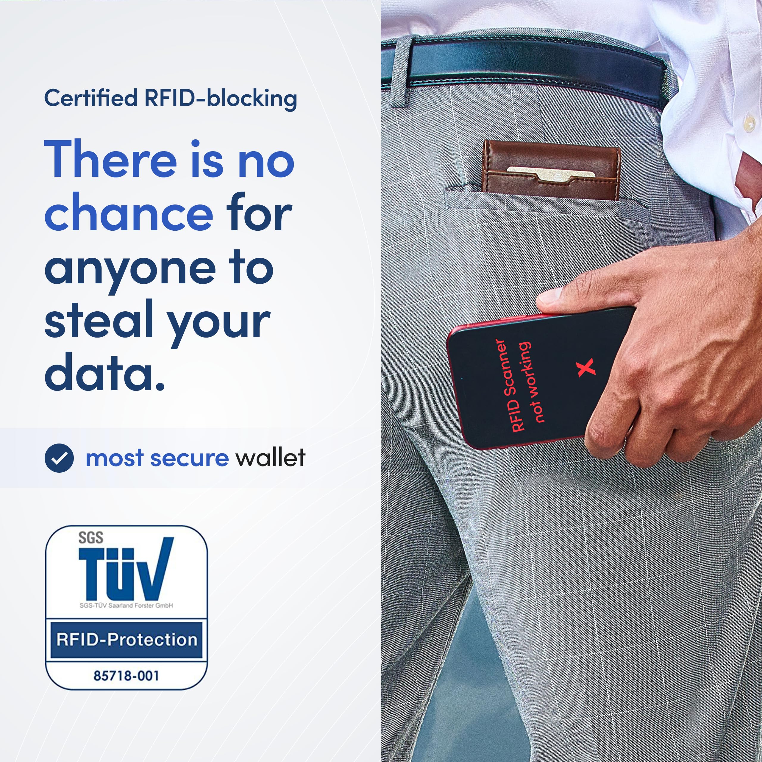 TRAVANDO Mens Wallet with Money Clip AUSTIN RFID Blocking Bifold Credit Card Holder for Men with Gift Box